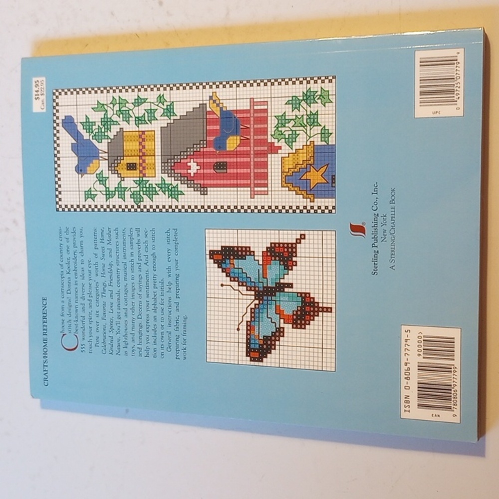 Donna Kooler's 555 Country Cross-Stitch Patterns, Vintage Craft Book - Picture 2 of 7